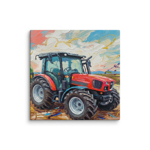 The Tractor Mugs Store 26″×26″ SAME Dorado Natural 70 (Stage V) Splash Art | Canvas Quality Farmers Merch