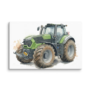 The Tractor Mugs Store 26″×40″ Deutz-Fahr 9340 Watercolor | Canvas Quality Farmers Merch