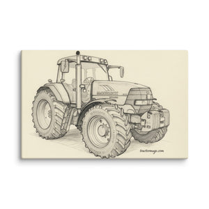 The Tractor Mugs Store 26″×40″ McCormick MTX 200 Pencil Sketch | Canvas Quality Farmers Merch