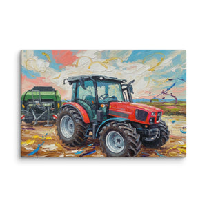 The Tractor Mugs Store 26″×40″ SAME Dorado Natural 70 (Stage V) Splash Art | Canvas Quality Farmers Merch