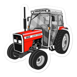 The Tractor Mugs Store 3″×3″ Massey Ferguson 362 | Bubble-free stickers Quality Farmers Merch