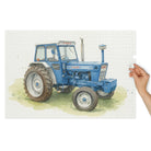 The Tractor Mugs Store 30″×20″ (1000 pcs) Ford 7000 Water Colour | Jigsaw Puzzle with Tin Quality Farmers Merch