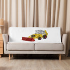 The Tractor Mugs Store 37″×57″ JCB 3CX White Cabin 2WD | Sherpa blanket Quality Farmers Merch