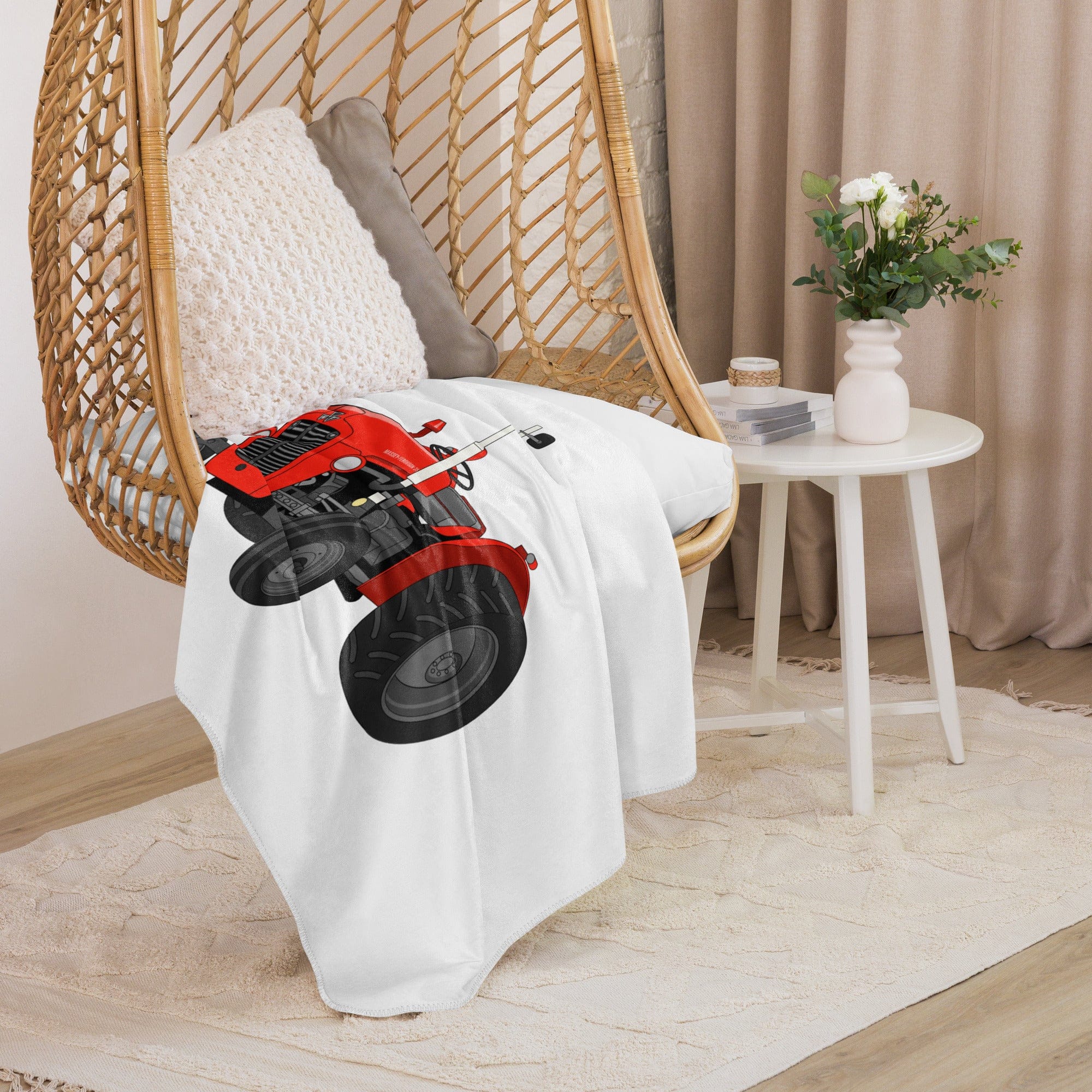 The Tractor Mugs Store 37″×57″ Massey Ferguson 35X | Sherpa blanket Quality Farmers Merch