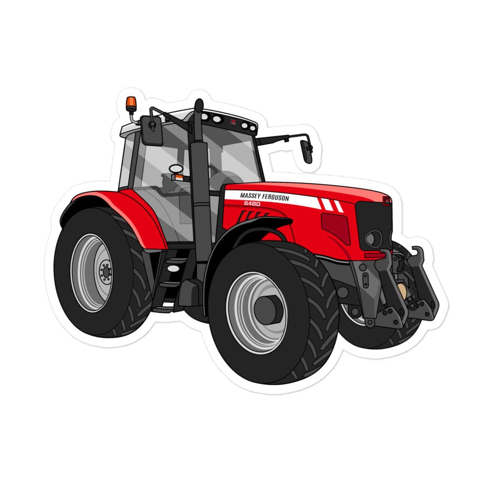 The Tractor Mugs Store 5.5″×5.5″ Massey Ferguson 6480 | Bubble-free stickers Quality Farmers Merch
