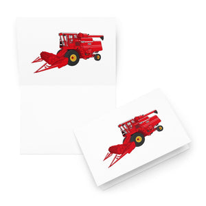 The Tractor Mugs Store 5.83″×8.27″ Massey 760 Combine Harvester | Greeting card Quality Farmers Merch