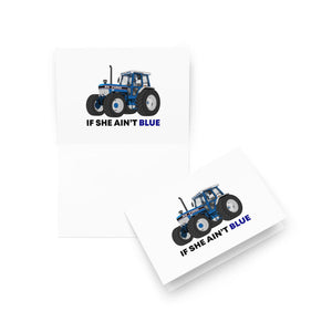 The Tractor Mugs Store 5″×7″ If She Ain't Blue | Greeting card Quality Farmers Merch
