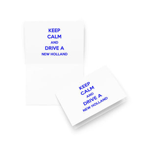 The Tractor Mugs Store 5″×7″ Keep Calm New Holland | Greeting card Quality Farmers Merch