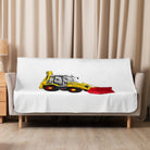 The Tractor Mugs Store 50″×60″ JCB 3CX 70th Anniversary Edition | Sherpa blanket Quality Farmers Merch