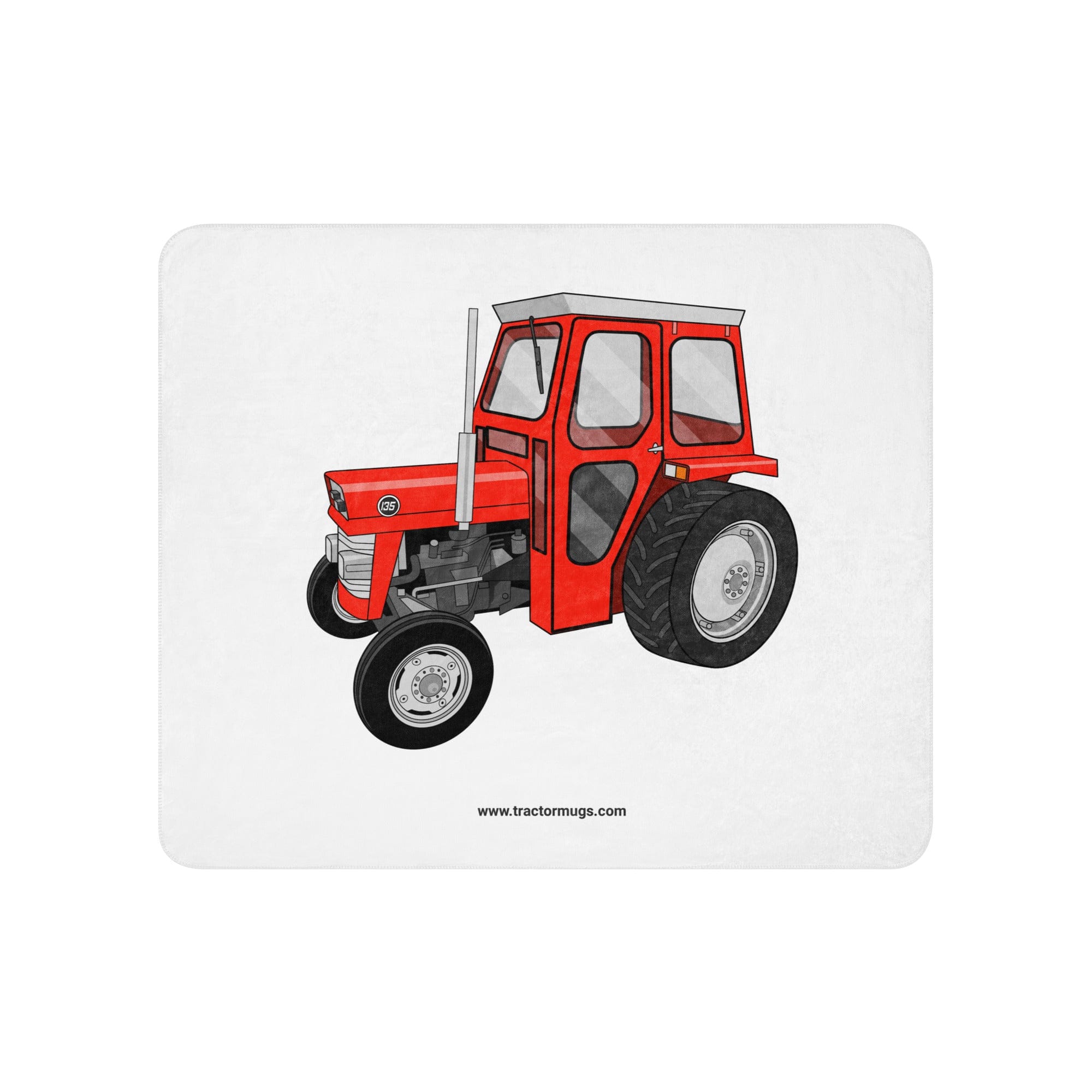 The Tractor Mugs Store 50″×60″ Massey Ferguson 135 | Sherpa blanket Quality Farmers Merch