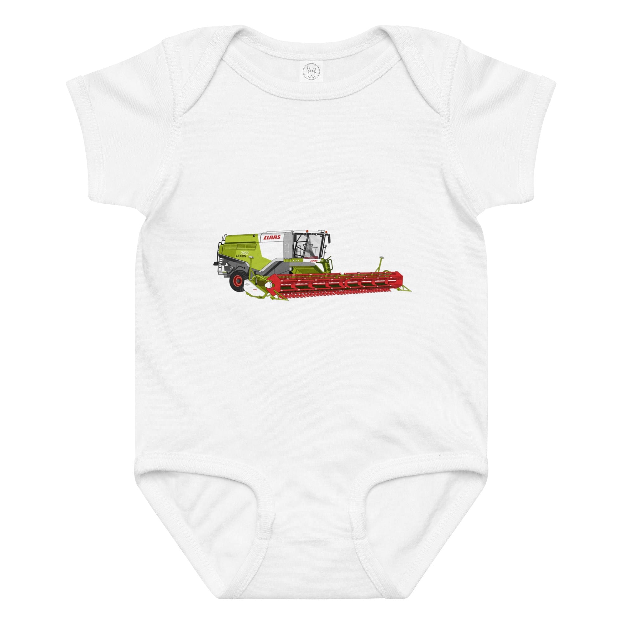 The Tractor Mugs Store 6M Class Lexion 760 TT | Baby jersey bodysuit Quality Farmers Merch