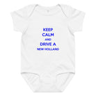 The Tractor Mugs Store 6M KEEP CALM NEW HOLLAND | Baby Jersey Bodysuit Quality Farmers Merch
