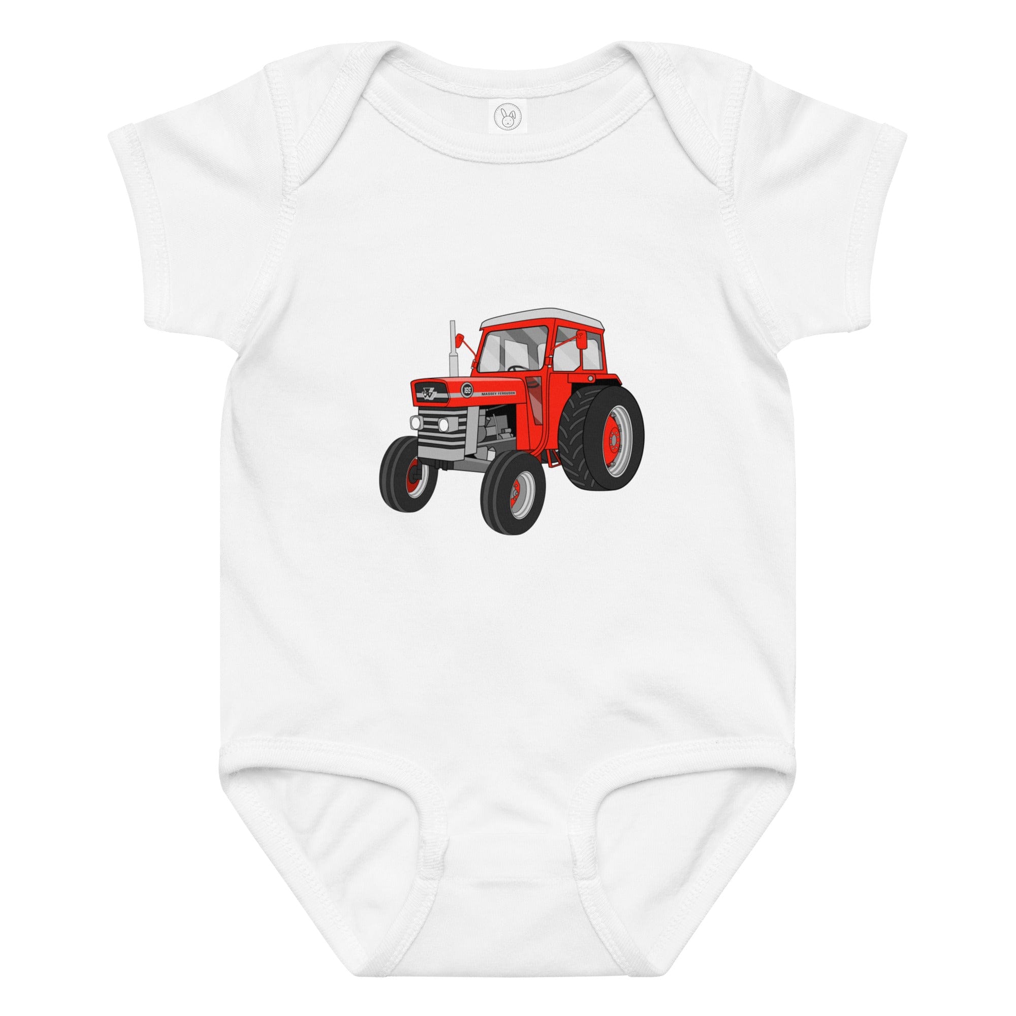 The Tractor Mugs Store 6M Massey Ferguson 165 | Baby jersey bodysuit Quality Farmers Merch