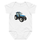 The Tractor Mugs Store 6M New Holland TM 140 | Baby Jersey Bodysuit Quality Farmers Merch