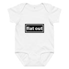 The Tractor Mugs Store 6M Oasis Flat Out | Baby jersey bodysuit Quality Farmers Merch