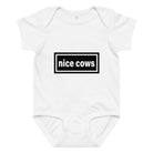 The Tractor Mugs Store 6M Oasis Nice Cows | Baby jersey bodysuit Quality Farmers Merch