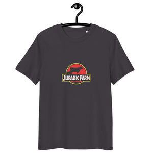 The Tractor Mugs Store Anthracite / S Jurassic Farm | Unisex Organic Cotton Tee Quality Farmers Merch
