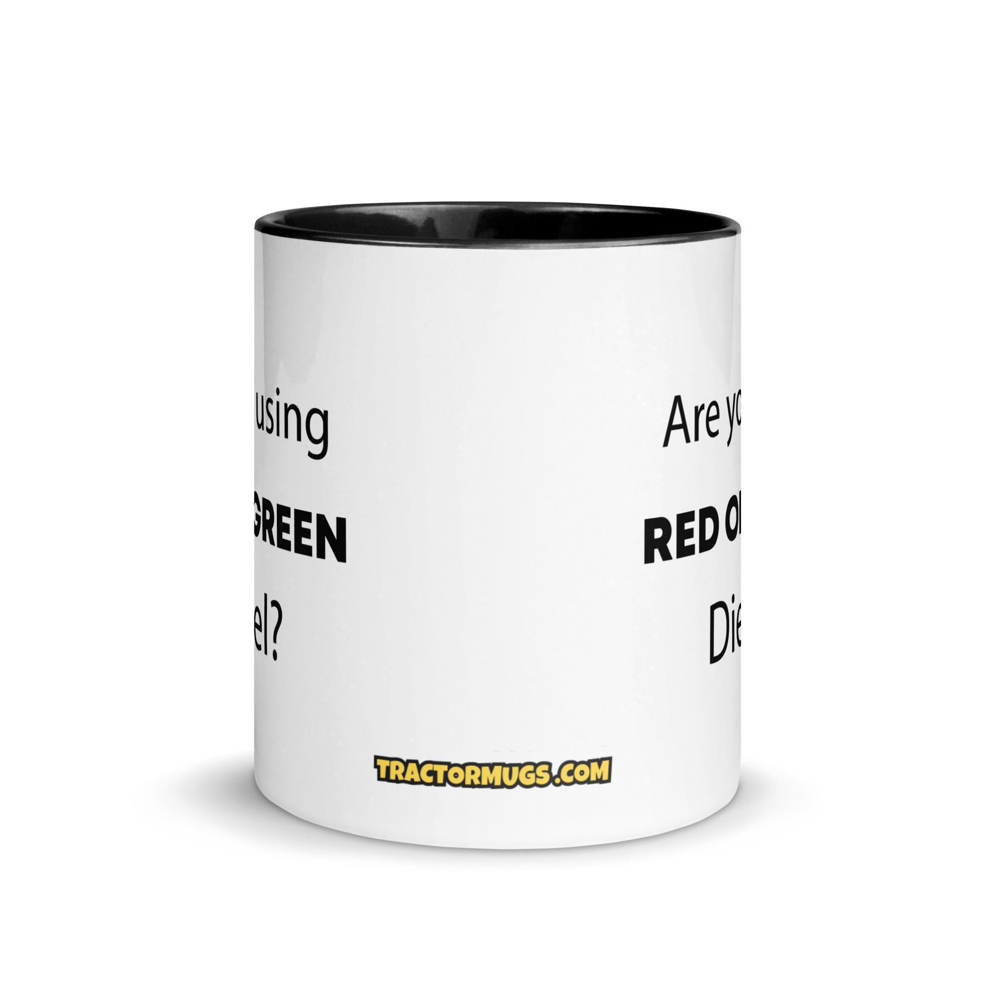 The Tractor Mugs Store Are You Using Red Or Green Diesel?  | Mug with Color Inside Quality Farmers Merch
