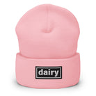 The Tractor Mugs Store Baby Pink OASIS Style 'Dairy' | Cuffed Beanie Quality Farmers Merch
