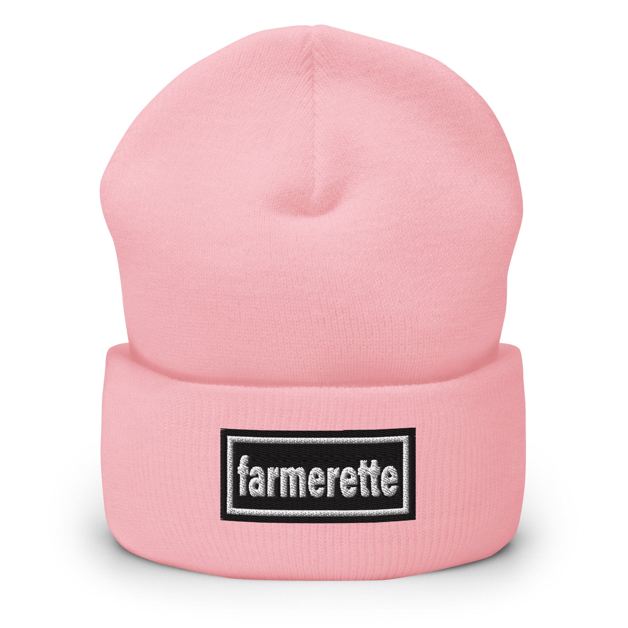 The Tractor Mugs Store Baby Pink OASIS Style 'Farmerette' | Cuffed Beanie Quality Farmers Merch