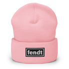 The Tractor Mugs Store Baby Pink OASIS Style 'Fendt' | Cuffed Beanie Quality Farmers Merch