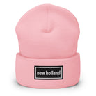 The Tractor Mugs Store Baby Pink OASIS Style 'New Holland" | Cuffed Beanie Quality Farmers Merch