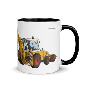 The Tractor Mugs Store Black / 11 oz JCB 3D Working | Mug with Colour Inside Quality Farmers Merch