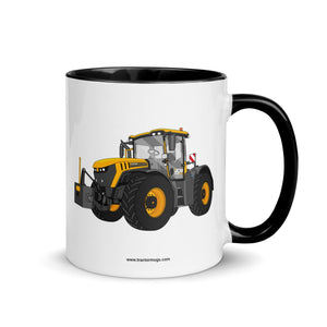 The Tractor Mugs Store Black / 11 oz JCB Fastrac 4220 Icon | Mug with Color Inside Quality Farmers Merch