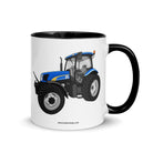The Tractor Mugs Store Black / 11 oz New Holland TS 135a | Mug with Color Inside Quality Farmers Merch