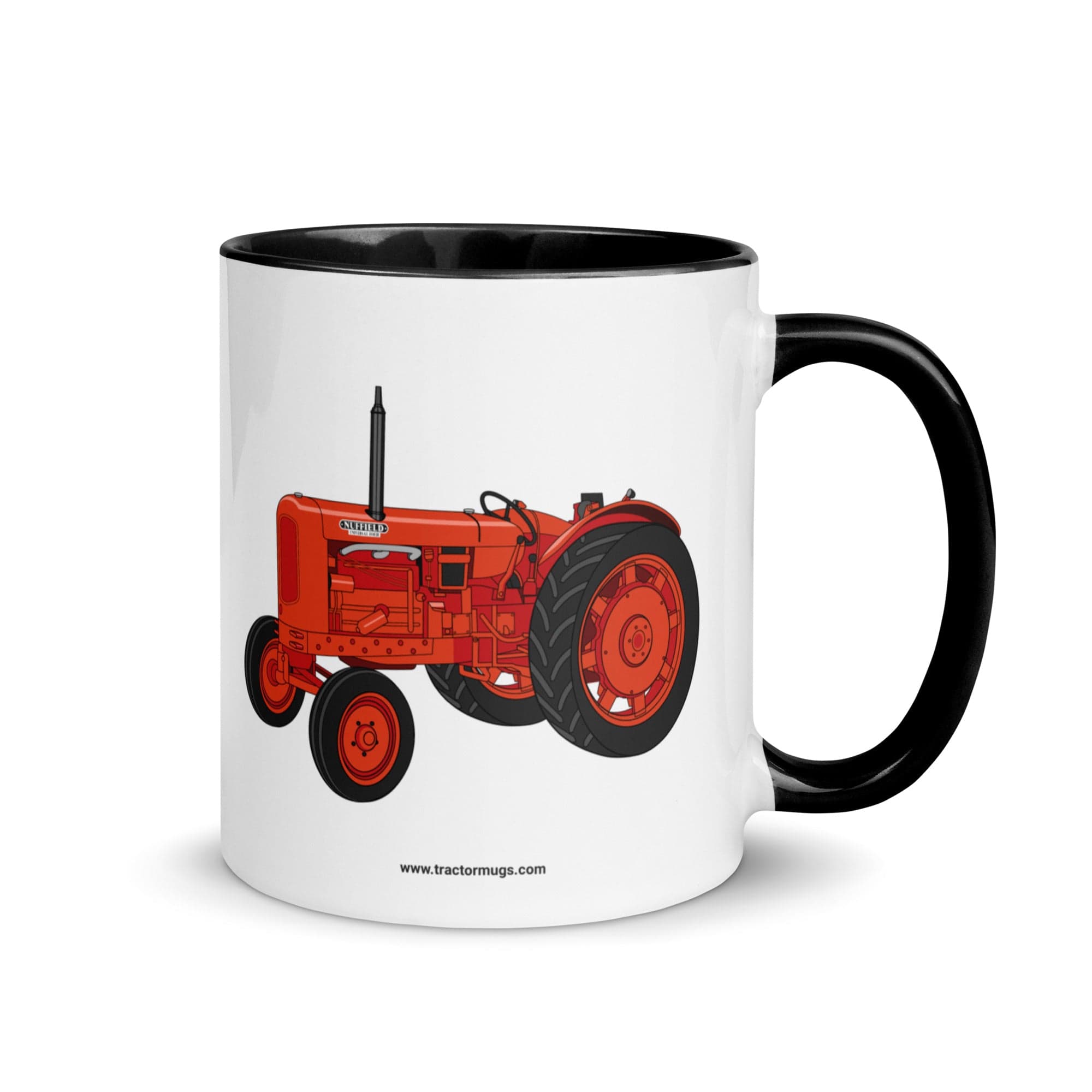 The Tractor Mugs Store Black / 11 oz Nuffield Universal 4 | Mug with Color Inside Quality Farmers Merch