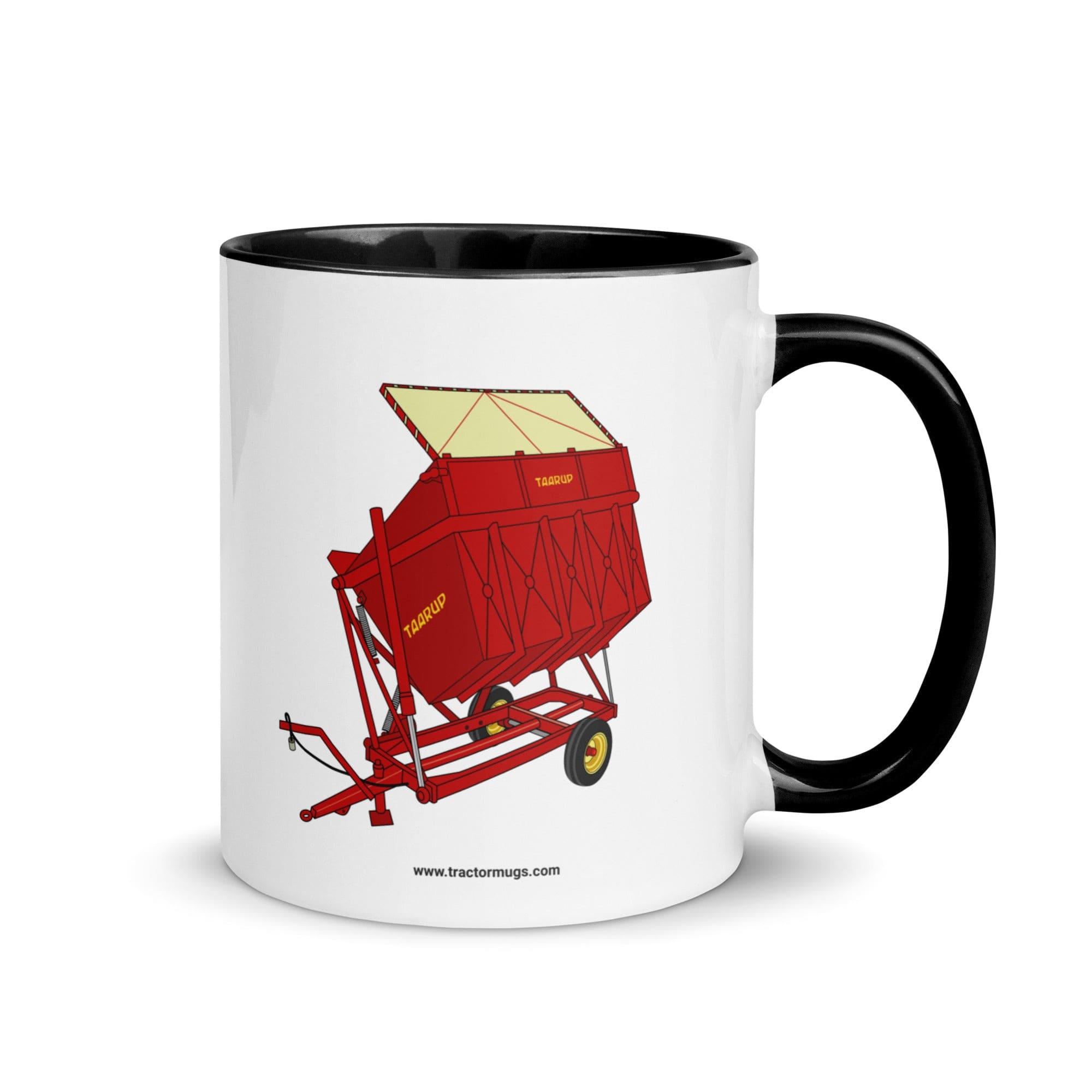 The Tractor Mugs Store Black / 11 oz Taarup tipvogn T3 Trailer | Mug with Color Inside Quality Farmers Merch