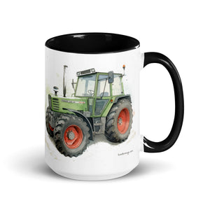 The Tractor Mugs Store Black / 15 oz Fendt 308 LSA 4WD Watercolor | Mug with Color Inside Quality Farmers Merch