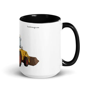 The Tractor Mugs Store Black / 15 oz JCB 3D Working | Mug with Colour Inside Quality Farmers Merch