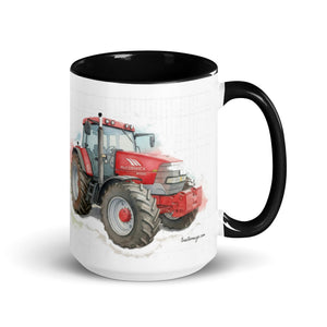 The Tractor Mugs Store Black / 15 oz McCormick MTX 200 Watercolor | Mug with Color Inside Quality Farmers Merch