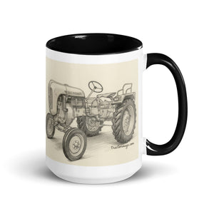 The Tractor Mugs Store Black / 15 oz Porsche Diesel A111 Pencil Sketch | Mug with Color Inside Quality Farmers Merch