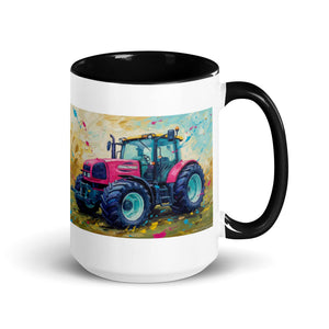 The Tractor Mugs Store Black / 15 oz Renault ares 696 rz Splash Art | Mug with Color Inside Quality Farmers Merch