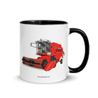 The Tractor Mugs Store Black 1994 Massey Ferguson 32 Combine Harvester | Mug with Color Inside Quality Farmers Merch