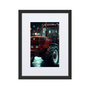 The Tractor Mugs Store Black FIATAGRI F130 | Framed Poster Quality Farmers Merch