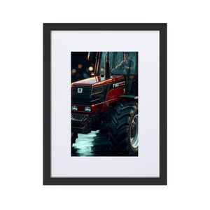 The Tractor Mugs Store Black FIATAGRI F140 | Framed Poster Quality Farmers Merch