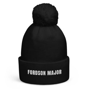 The Tractor Mugs Store Black Fordson Major | Pom-Pom Beanie Quality Farmers Merch