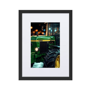 The Tractor Mugs Store Black John Deere 3350 | Framed Poster Quality Farmers Merch