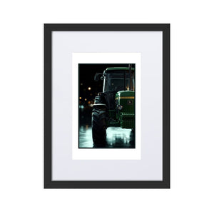 The Tractor Mugs Store Black John Deere 3350 | Framed Poster Quality Farmers Merch