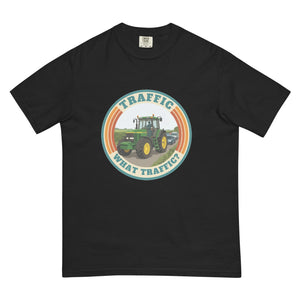The Tractor Mugs Store Black / S John Deere 7810 TRAFFIC WHAT TRAFFIC? Retro | Unisex Premium T-shirt Quality Farmers Merch
