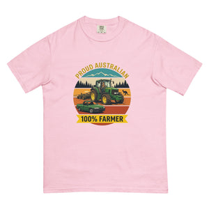The Tractor Mugs Store Blossom John Deere 6930 PROUD AUSTRALIAN 100% FARMER Outdoor | Unisex Premium T-shirt Quality Farmers Merch