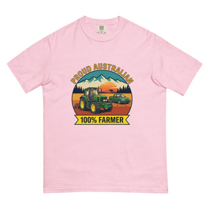 The Tractor Mugs Store Blossom John Deere 6930 PROUD AUSTRALIAN 100% FARMER Outdoor | Unisex Premium T-shirt Quality Farmers Merch