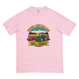The Tractor Mugs Store Blossom John Deere 7810 PROUD AUSTRALIAN 100% FARMER Outdoor | Unisex Premium T-shirt Quality Farmers Merch