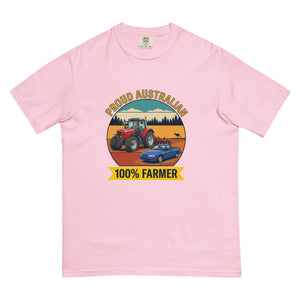 The Tractor Mugs Store Blossom Massey Ferguson 6480 PROUD AUSTRALIAN 100% FARMER Outdoor | Unisex Premium T-shirt Quality Farmers Merch