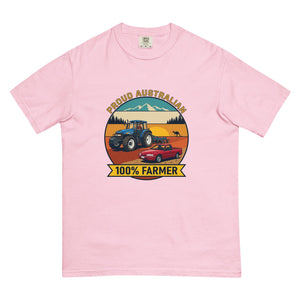 The Tractor Mugs Store Blossom New Holland TM 155 PROUD AUSTRALIAN 100% FARMER Outdoor | Unisex Premium T-shirt Quality Farmers Merch