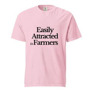 The Tractor Mugs Store Blossom / S Easily Attracted to Farmers | Unisex Premium T-Shirt Quality Farmers Merch