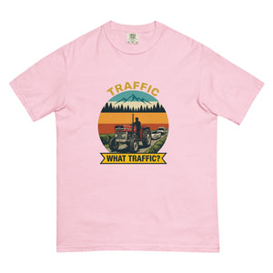 The Tractor Mugs Store Blossom / S Massey Ferguson 135 TRAFFIC WHAT TRAFFIC? Outdoor | Unisex Premium T-shirt Quality Farmers Merch